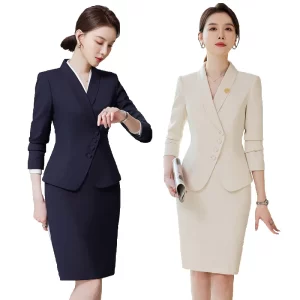 kf-Scc264aec5ce54bd19afb39c692057d0cq Novelty Blazers Suits Spring Long Sleeve Formal Professional Business Work Wear Suits with Skirt and Tops OL Styles Career Set